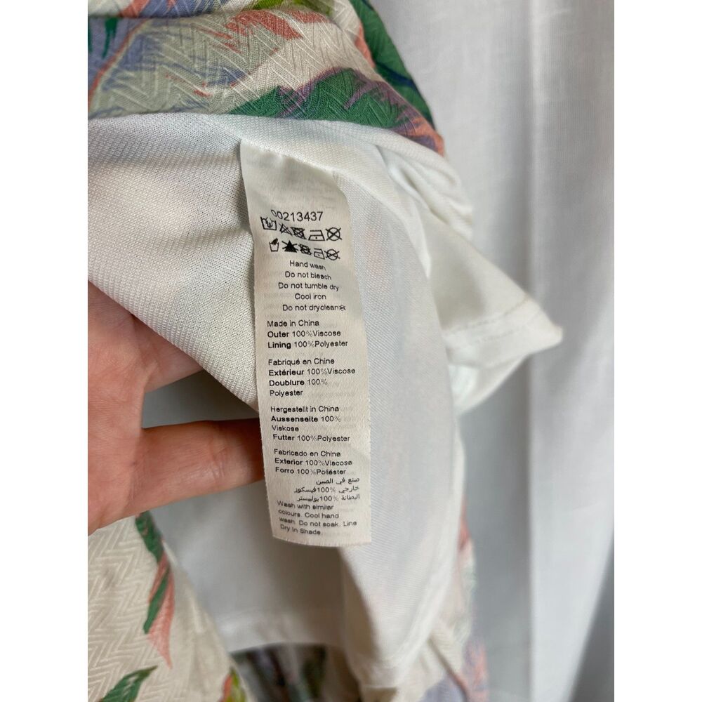 City Chic Tropical Off-Shoulder Maxi Dress - Size M/18 - Picture 4 of 4